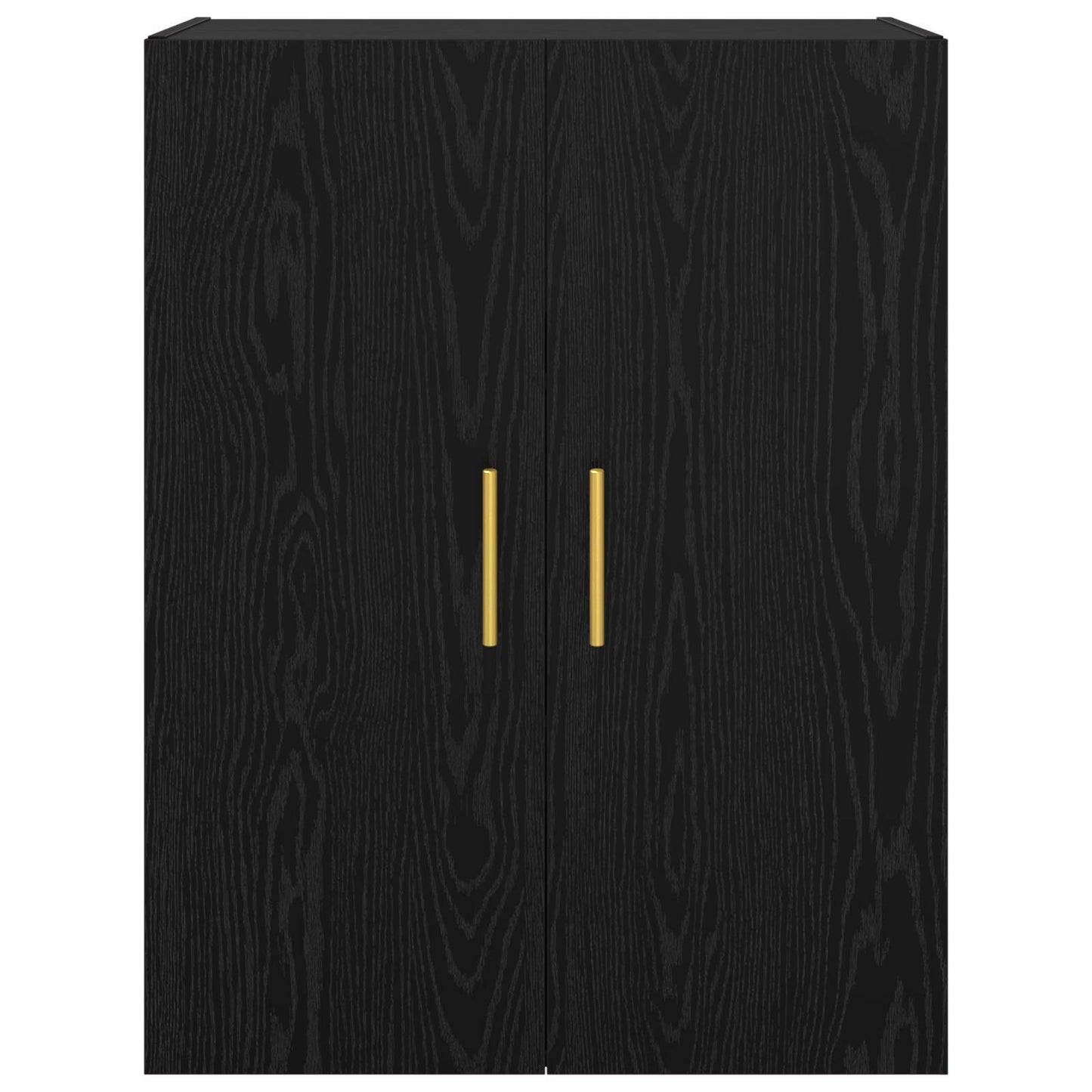 Vægmonteret skab 2 stk. Sort eg 69,5 x 34 x 90 cm
