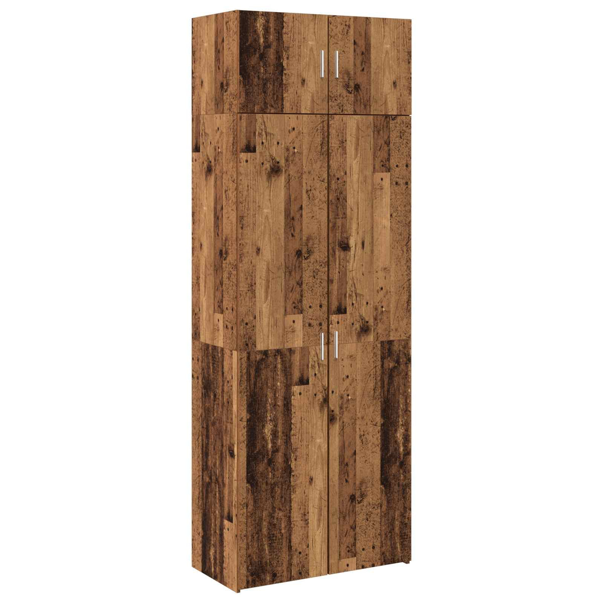 Opbevaringsskab 2 stk. Gammelt træ 80 x 42,5 x 225 cm