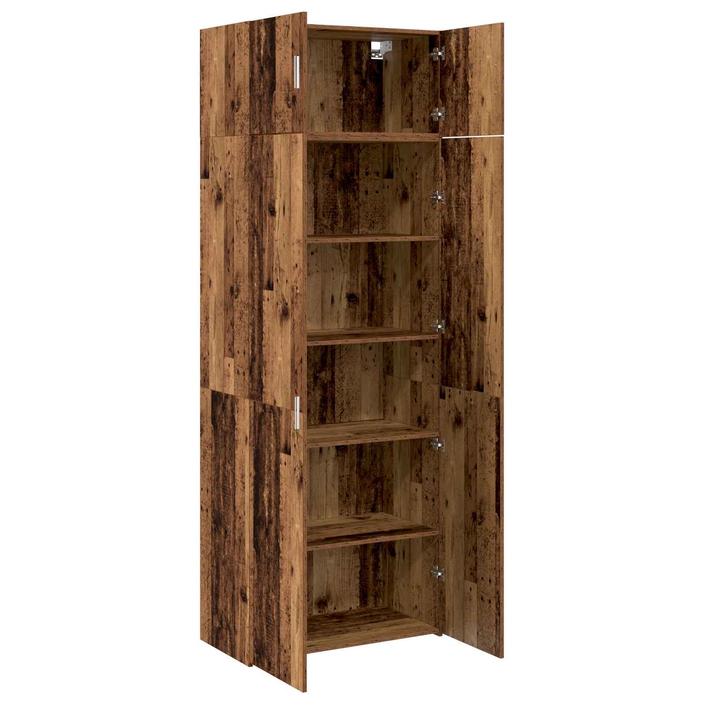 Opbevaringsskab 2 stk. Gammelt træ 80 x 42,5 x 225 cm