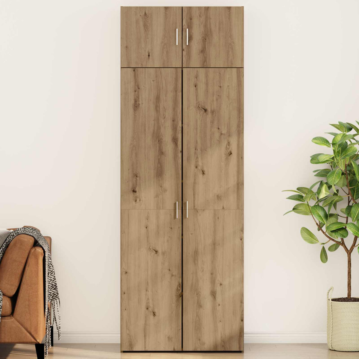 Opbevaringsskab 2 stk. Artisan Egetræ 80 x 42,5 x 225 cm