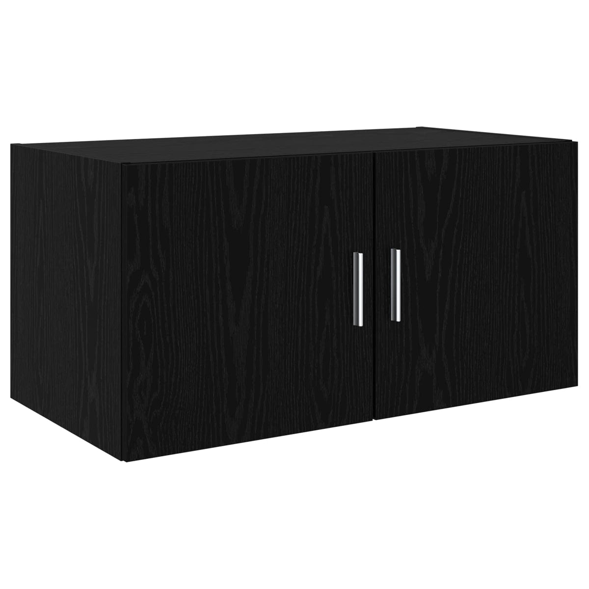Opbevaringsskab 3 stk. Sort eg 80 x 42,5 x 225 cm