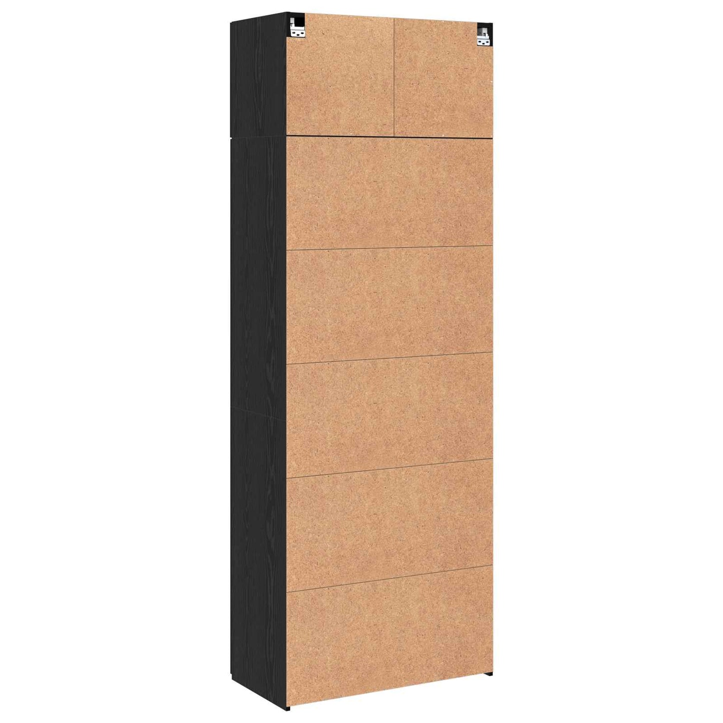 Opbevaringsskab 3 stk. Sort eg 80 x 42,5 x 225 cm