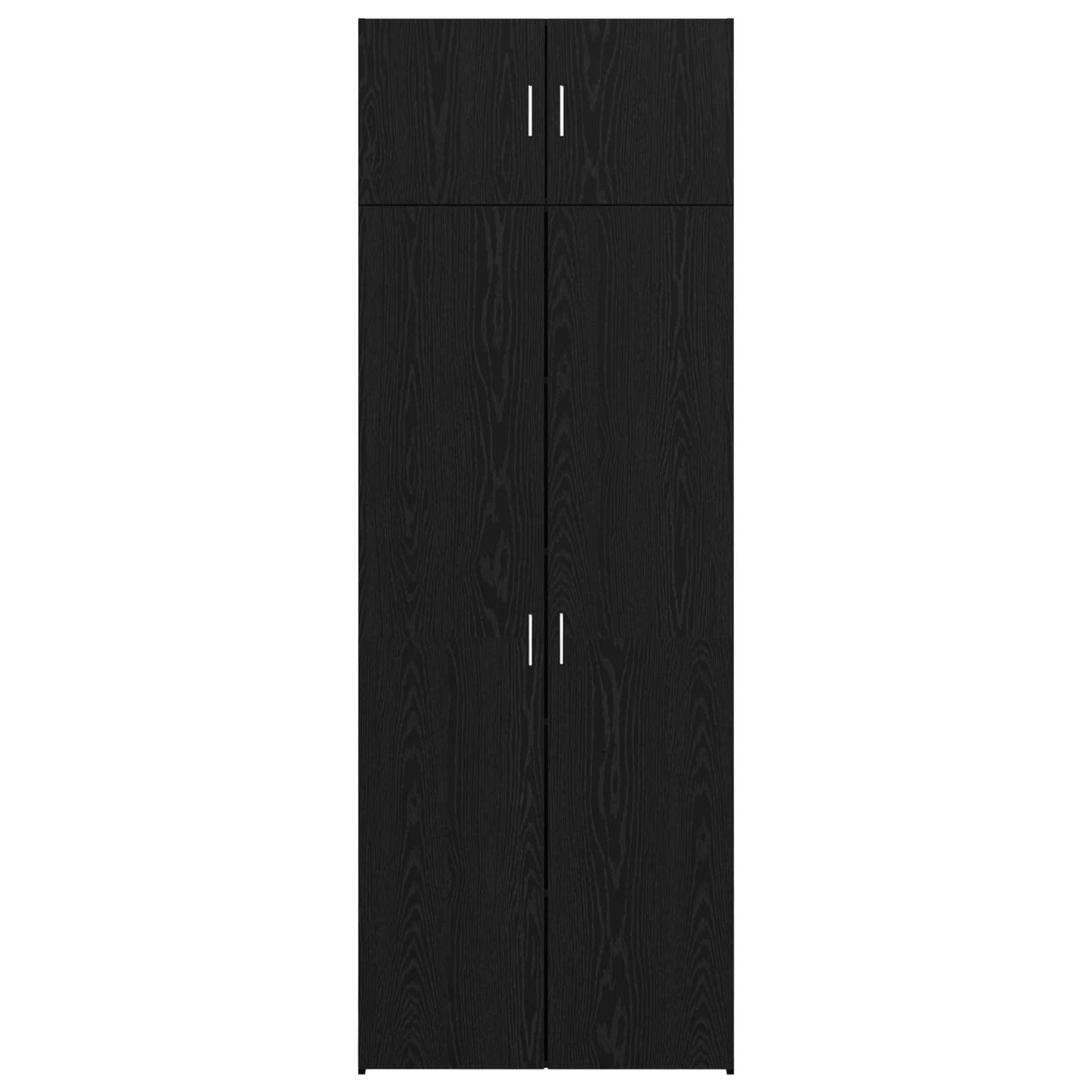 Opbevaringsskab 3 stk. Sort eg 80 x 42,5 x 225 cm
