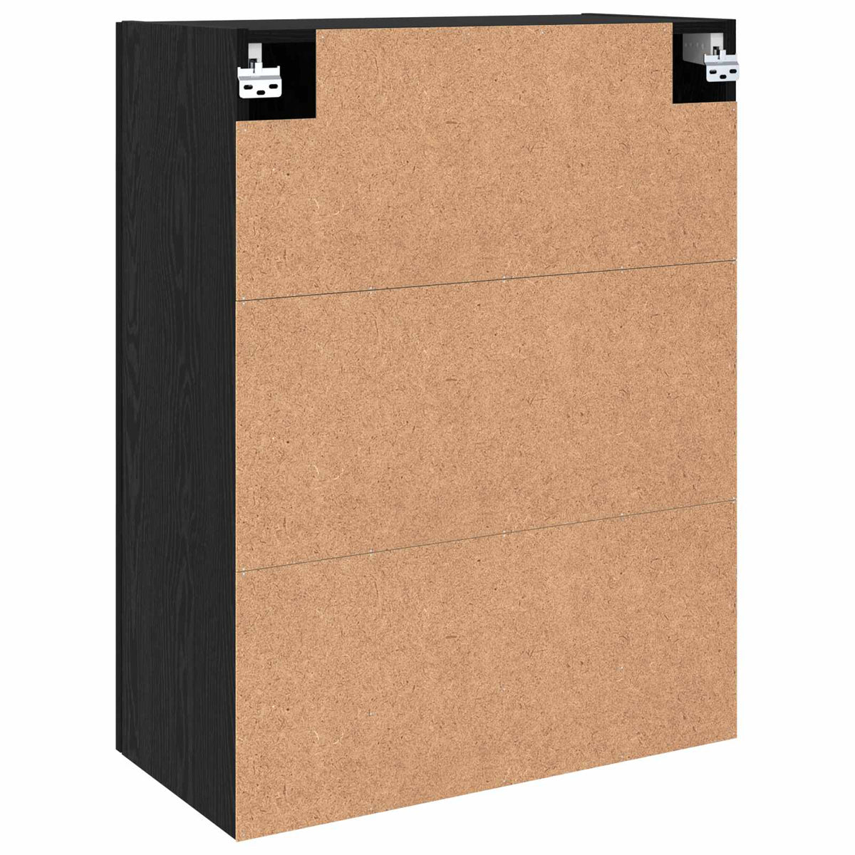 Vægmonteret skab 2 stk. Sort eg 69,5 x 34 x 90 cm