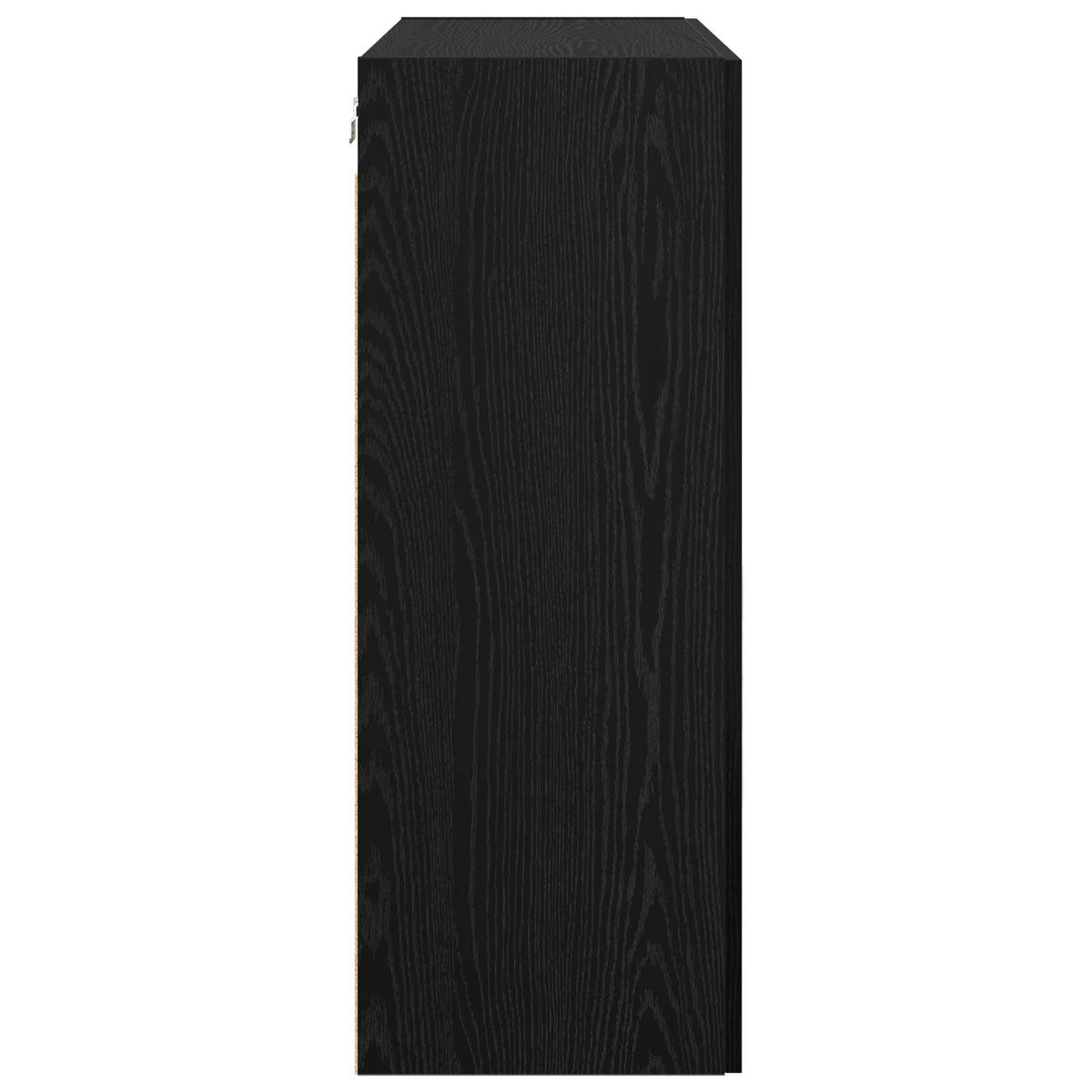 Vægmonteret skab 2 stk. Sort eg 69,5 x 34 x 90 cm