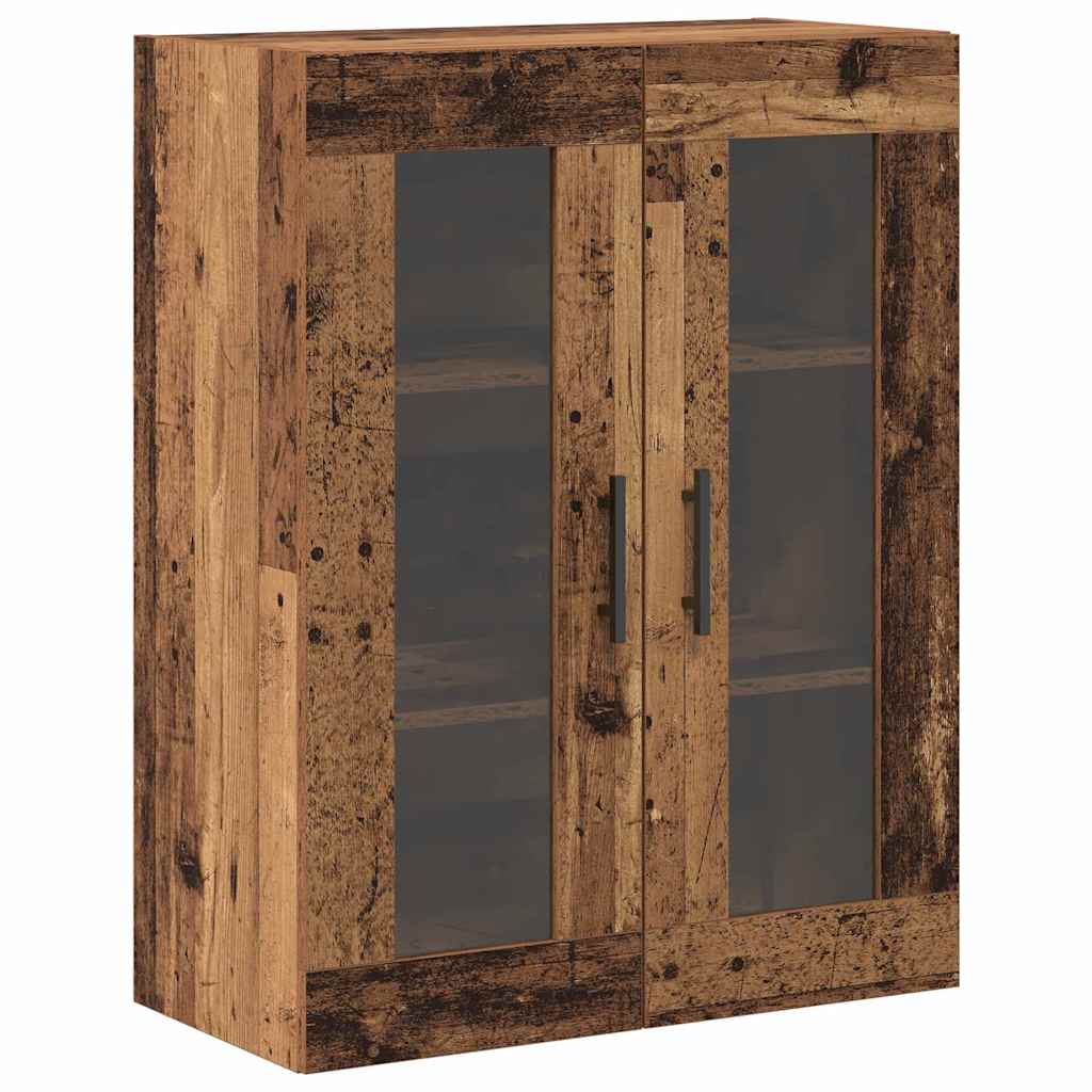 Highboard 2 stk. Gammelt træ 69,5 x 34 x 180 cm Konstrueret træ