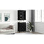 Highboard 2 stk. Sort eg 69,5 x 34 x 180 cm Konstrueret træ