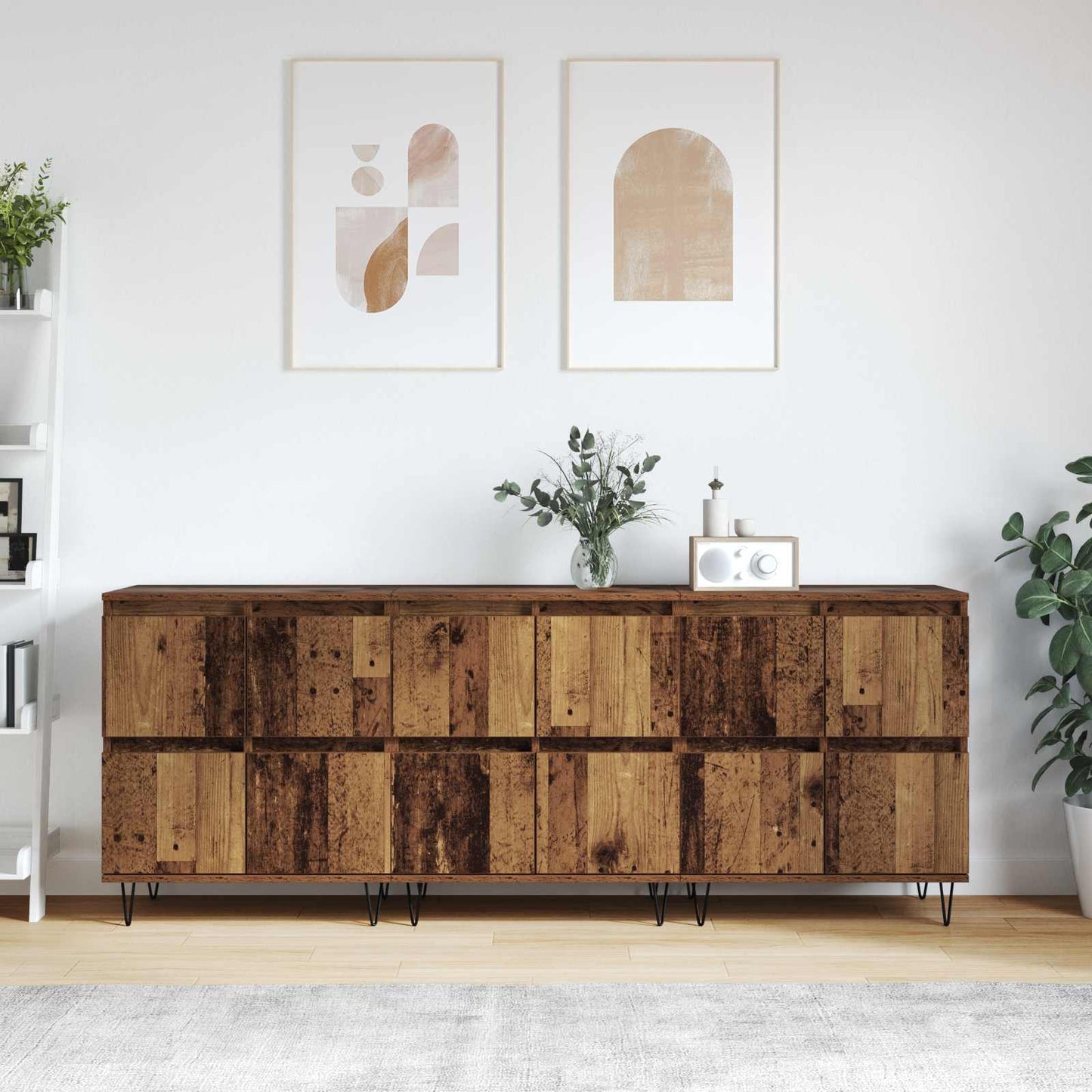 Sideboards 3 stk. Gammelt træ