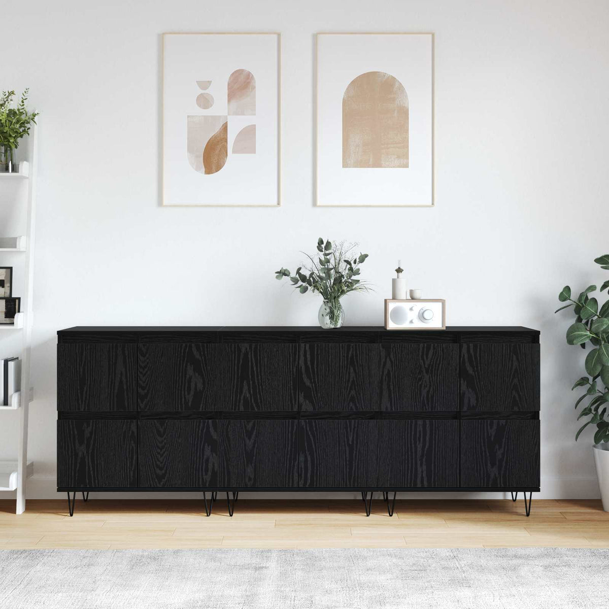 Sideboards 3 stk. Sort eg