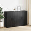 Vægmonteret skab 2 stk. Sort eg 69,5 x 34 x 90 cm