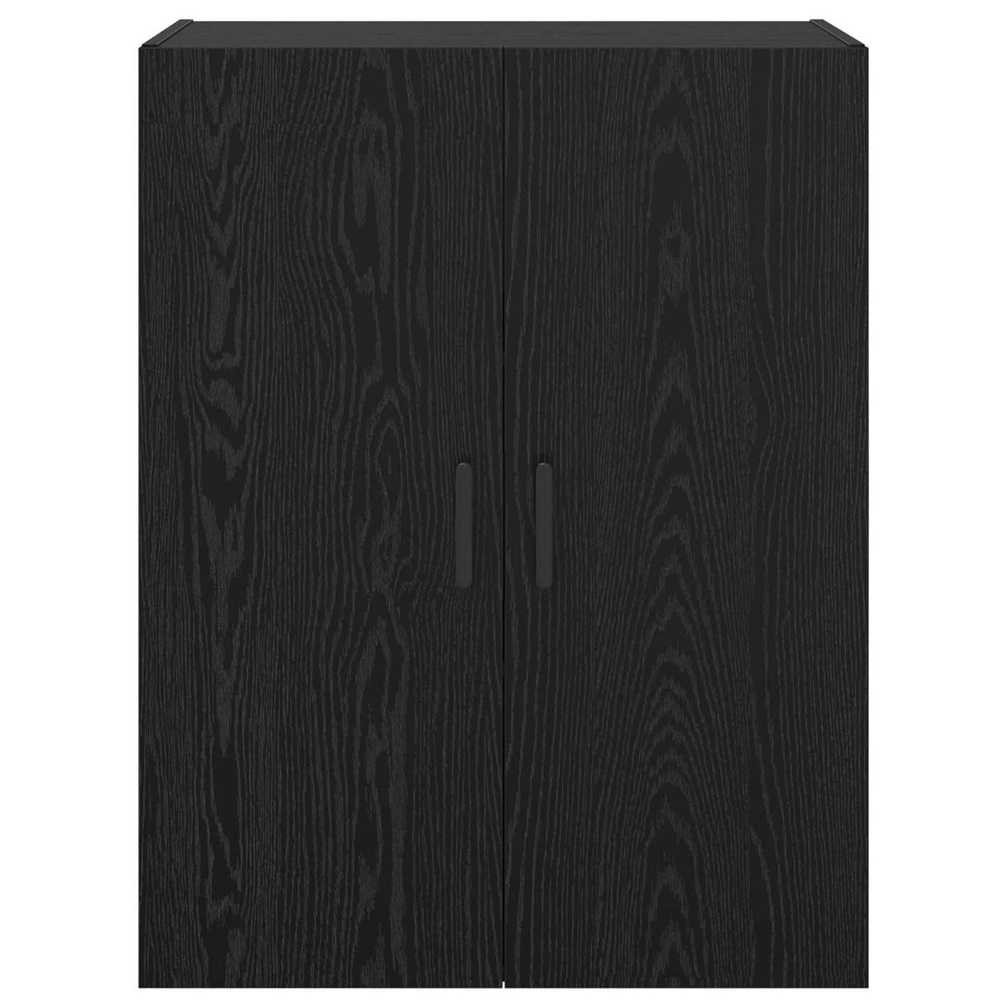 Vægmonteret skab 2 stk. Sort eg 69,5 x 34 x 90 cm