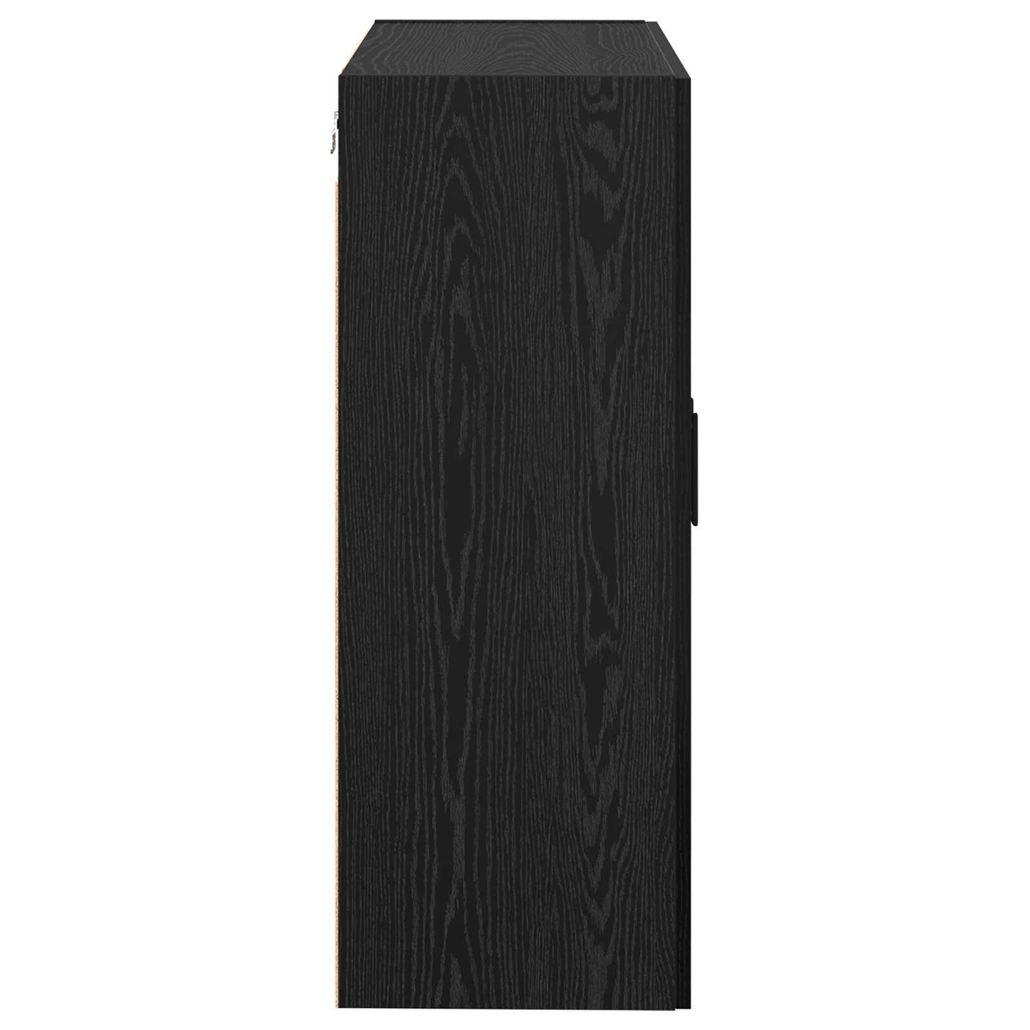 Vægmonteret skab 2 stk. Sort eg 69,5 x 34 x 90 cm