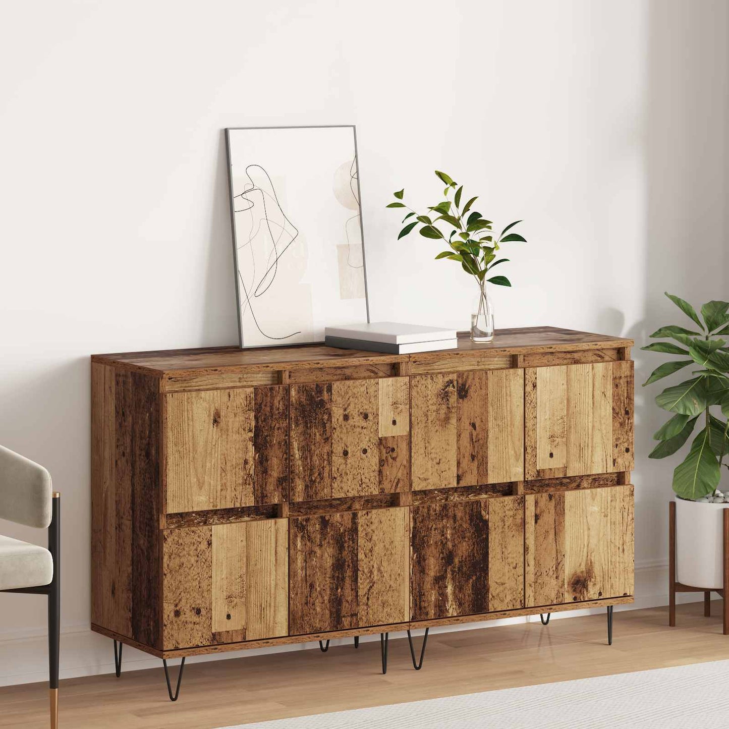 Sideboards 2 stk. Gammelt træ
