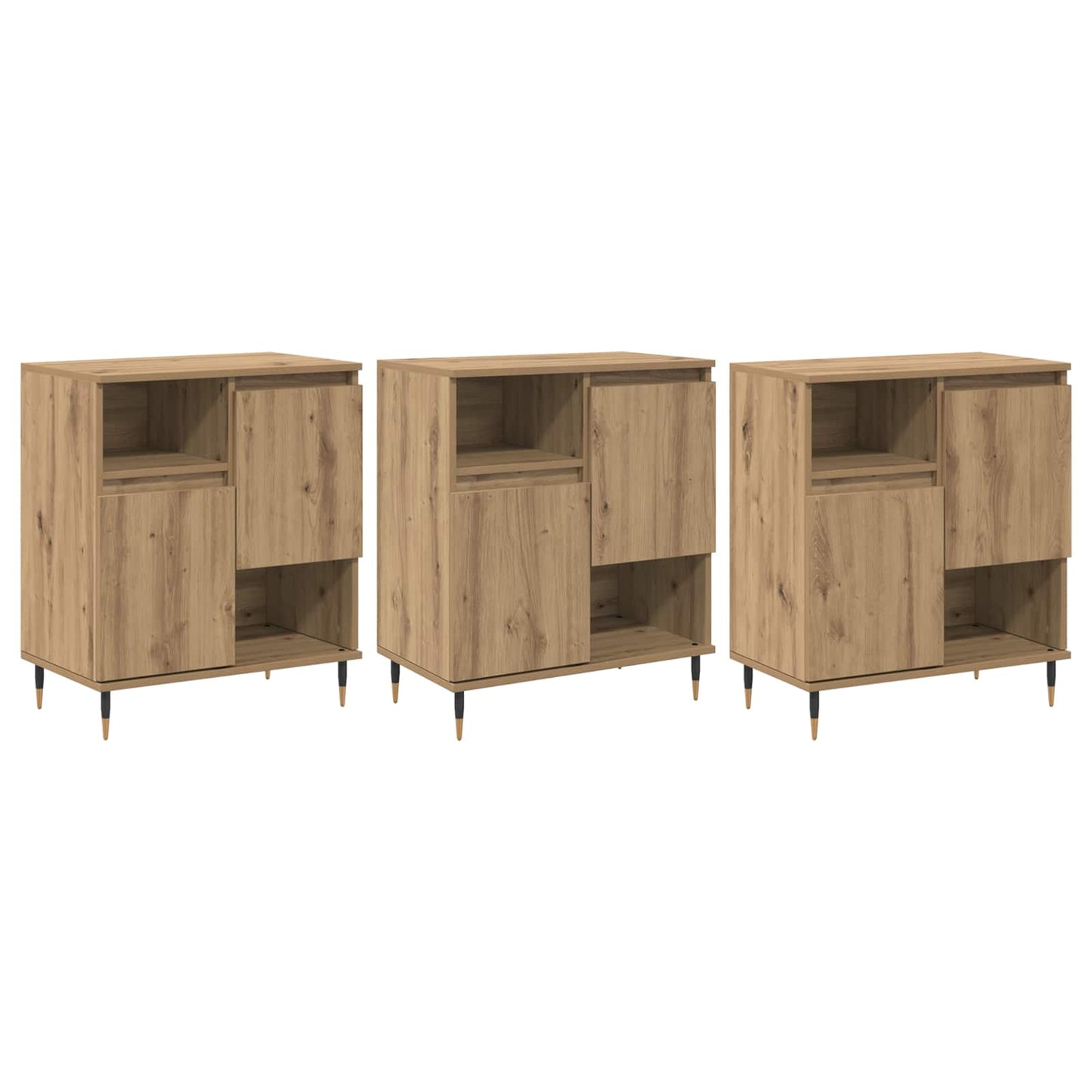 Sideboards 3 stk. Artisan Egetræ