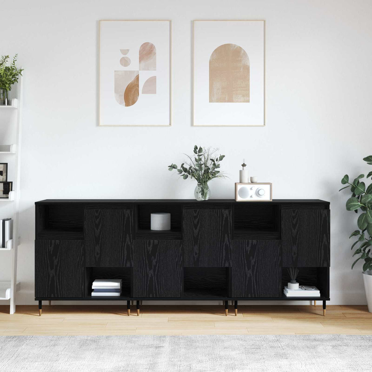 Sideboards 3 stk. Sort eg