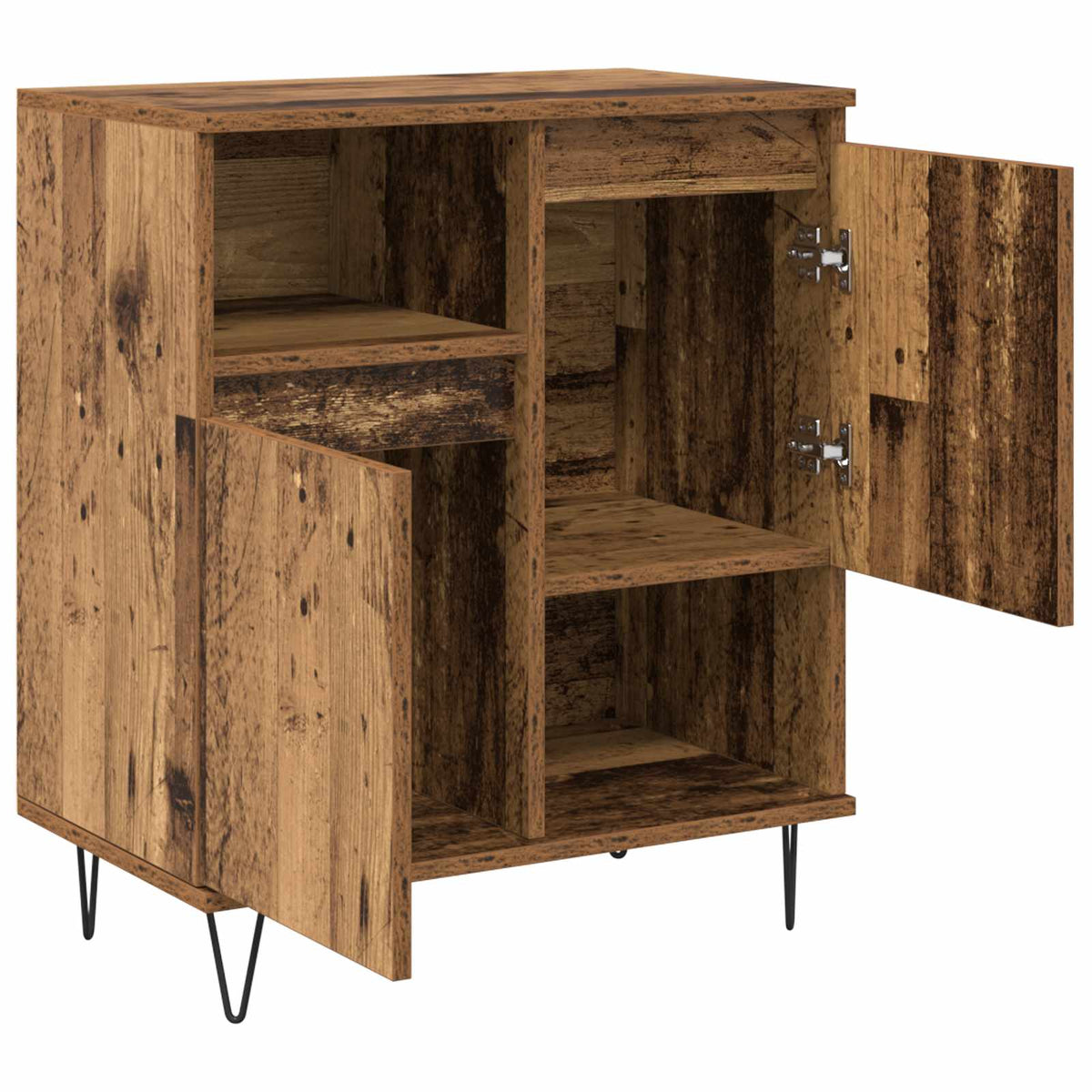 Sideboard 2 stk. Gammelt træ 60 x 35 x 70 cm