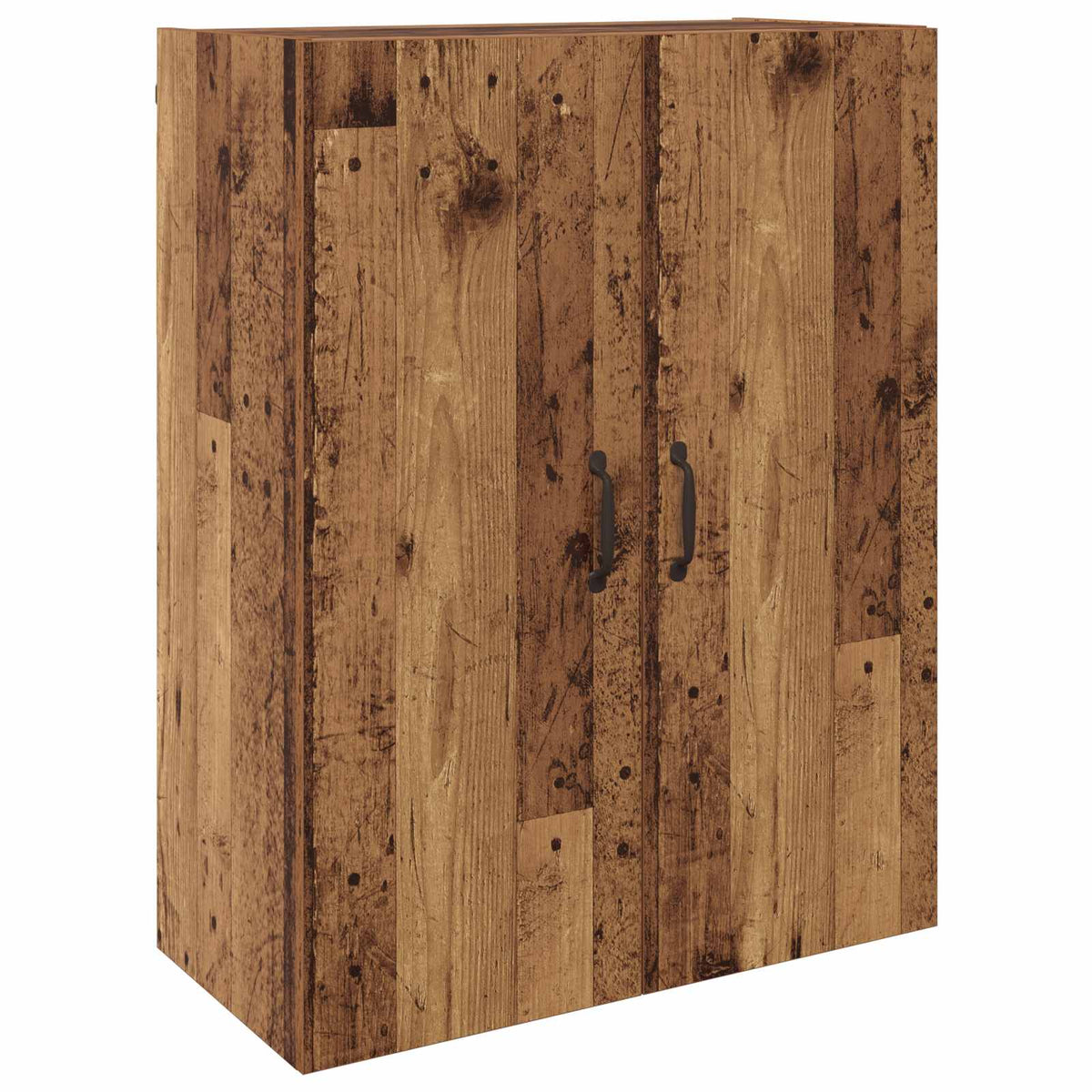 Vægmonteret skab 2 stk. Gammelt træ 69,5 x 34 x 90 cm
