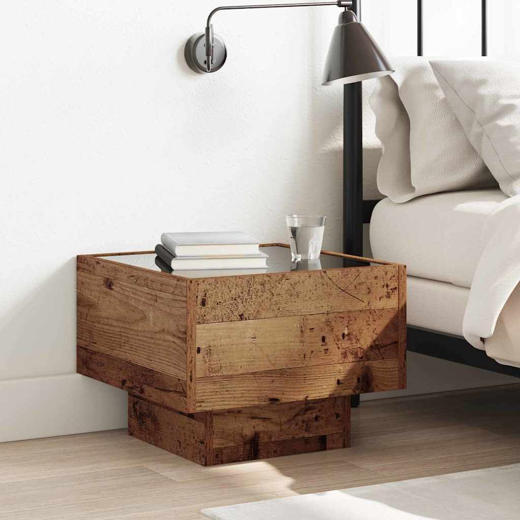 Sofabord Gammelt træ 40 x 40 x 30 cm Konstrueret træ