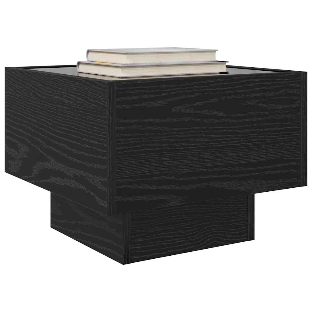 Sofabord Sort eg 40 x 40 x 30 cm Konstrueret træ