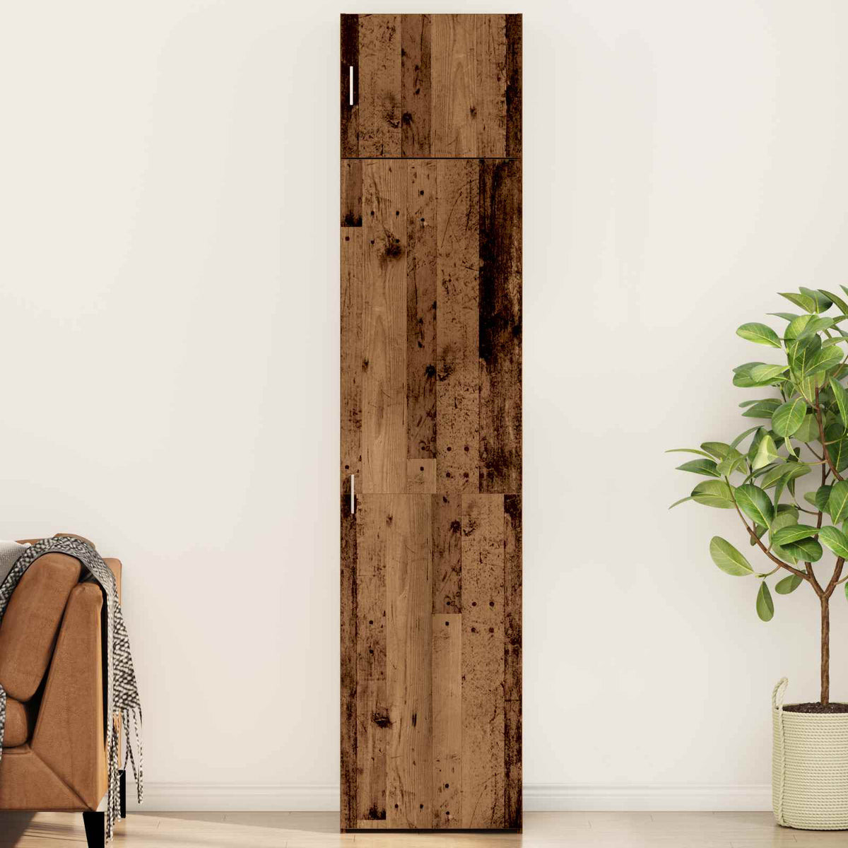 Sideboard 2 stk. Gammelt træ 50 x 41 x 225 cm