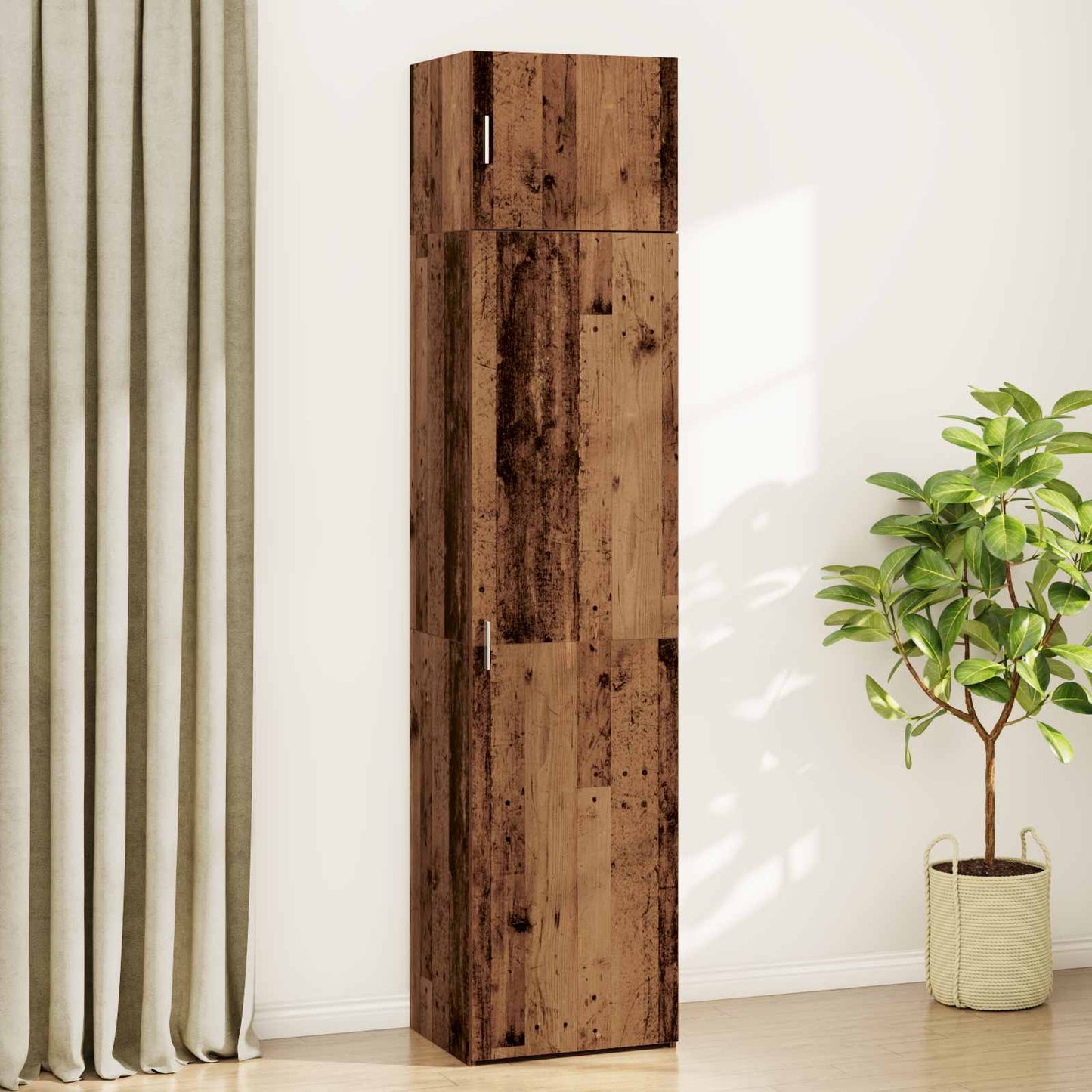 Sideboard 2 stk. Gammelt træ 50 x 41 x 225 cm