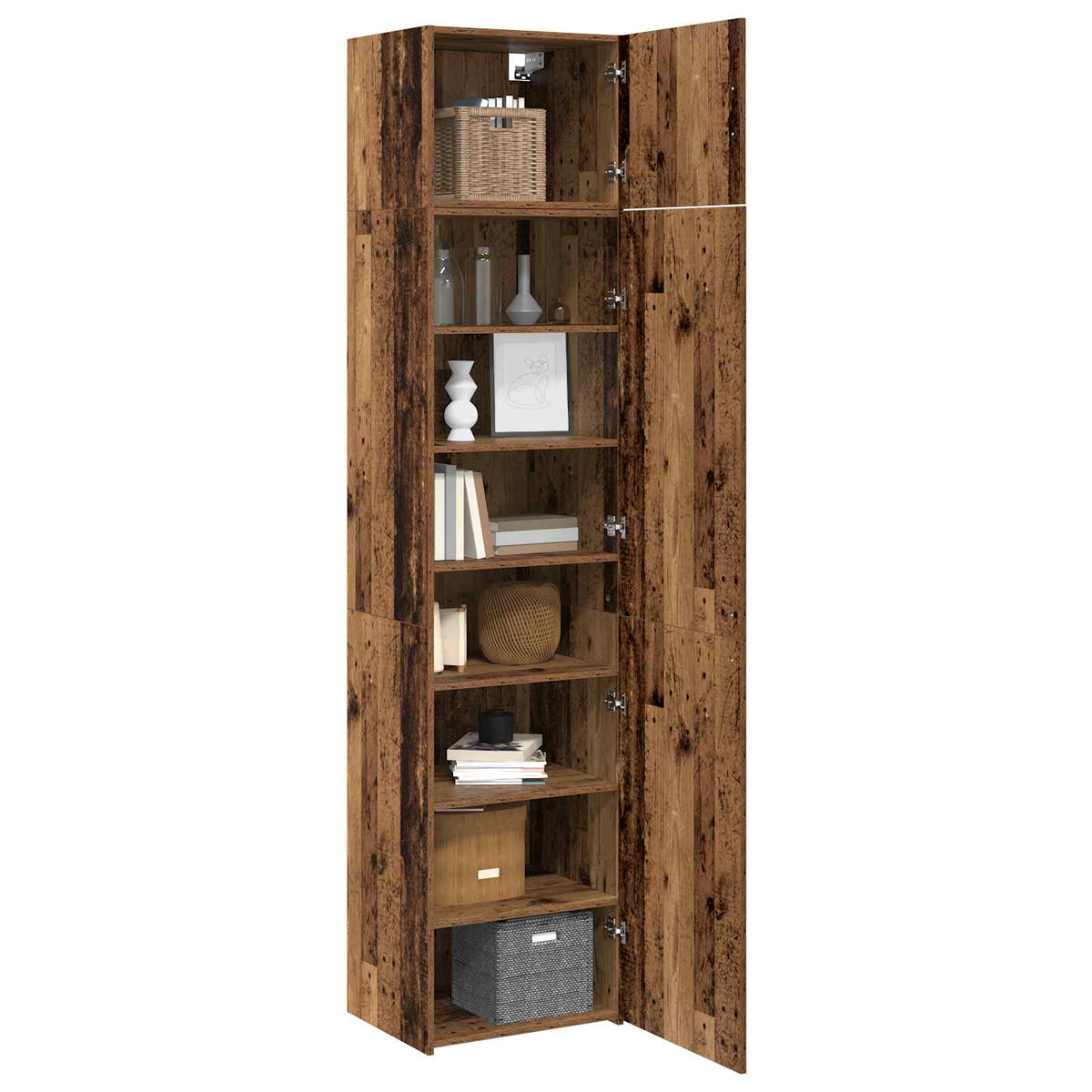 Sideboard 2 stk. Gammelt træ 50 x 41 x 225 cm