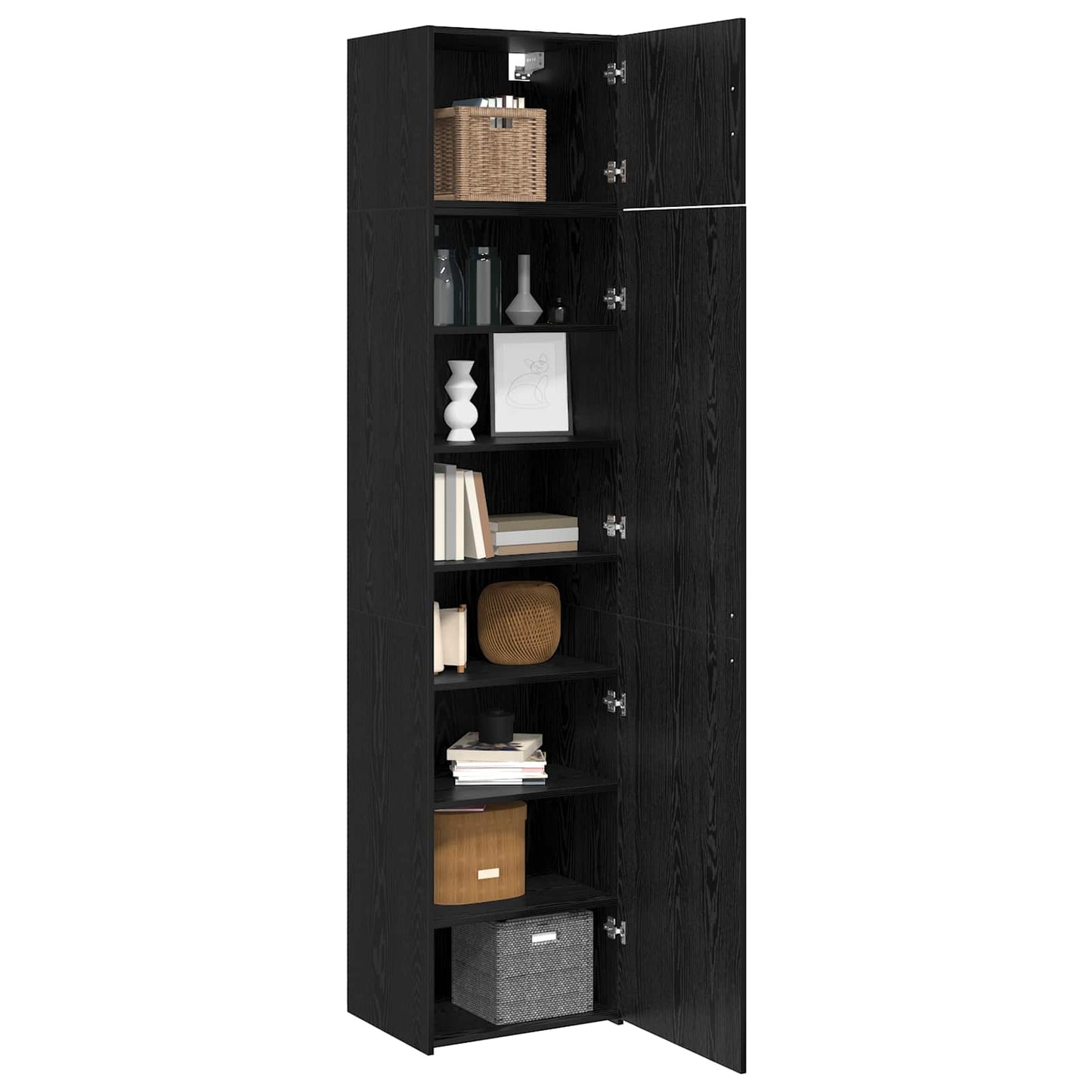 Sideboard 2 stk. Sort eg 50 x 41 x 225 cm
