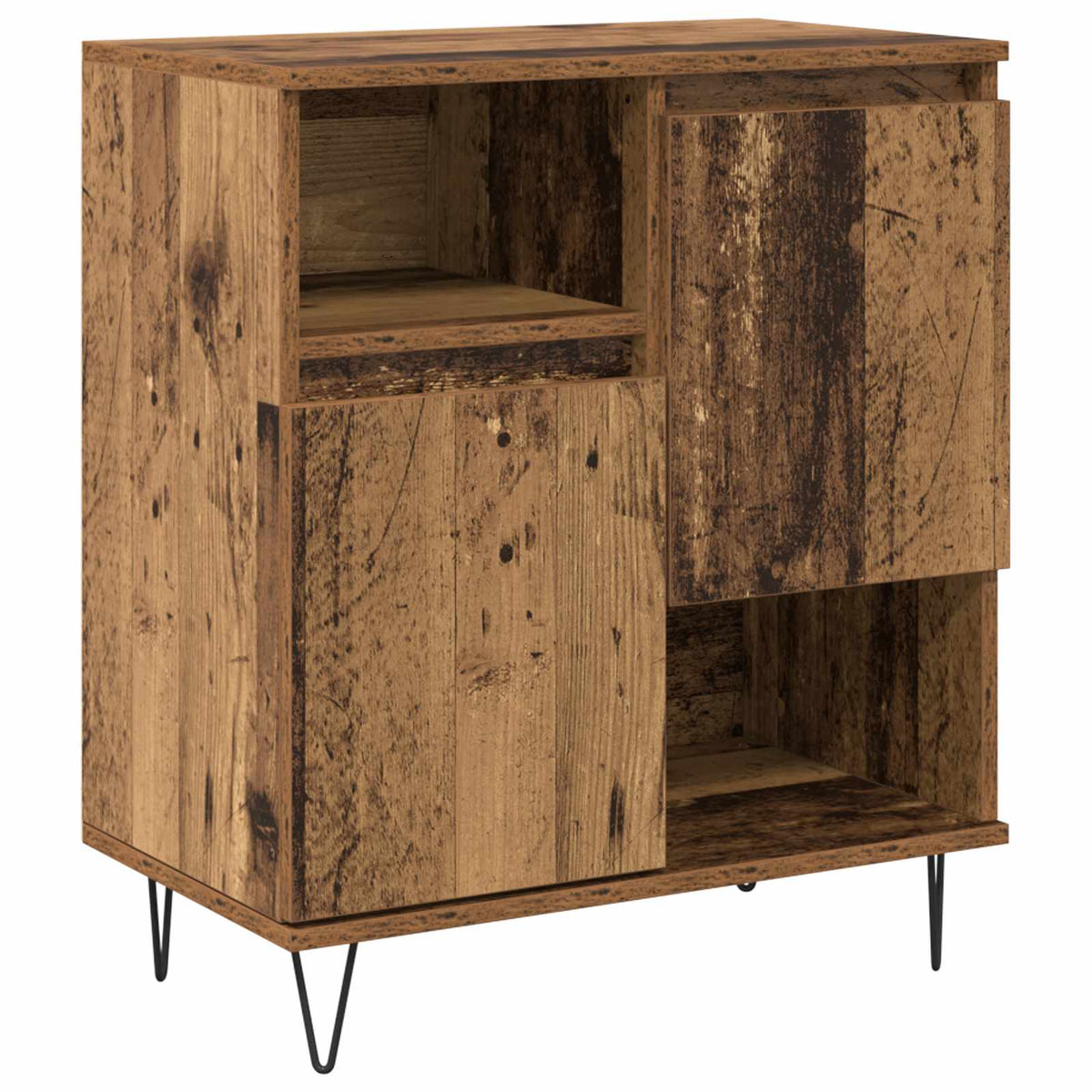 Sideboard 3 stk. Gammelt træ 60 x 35 x 70 cm