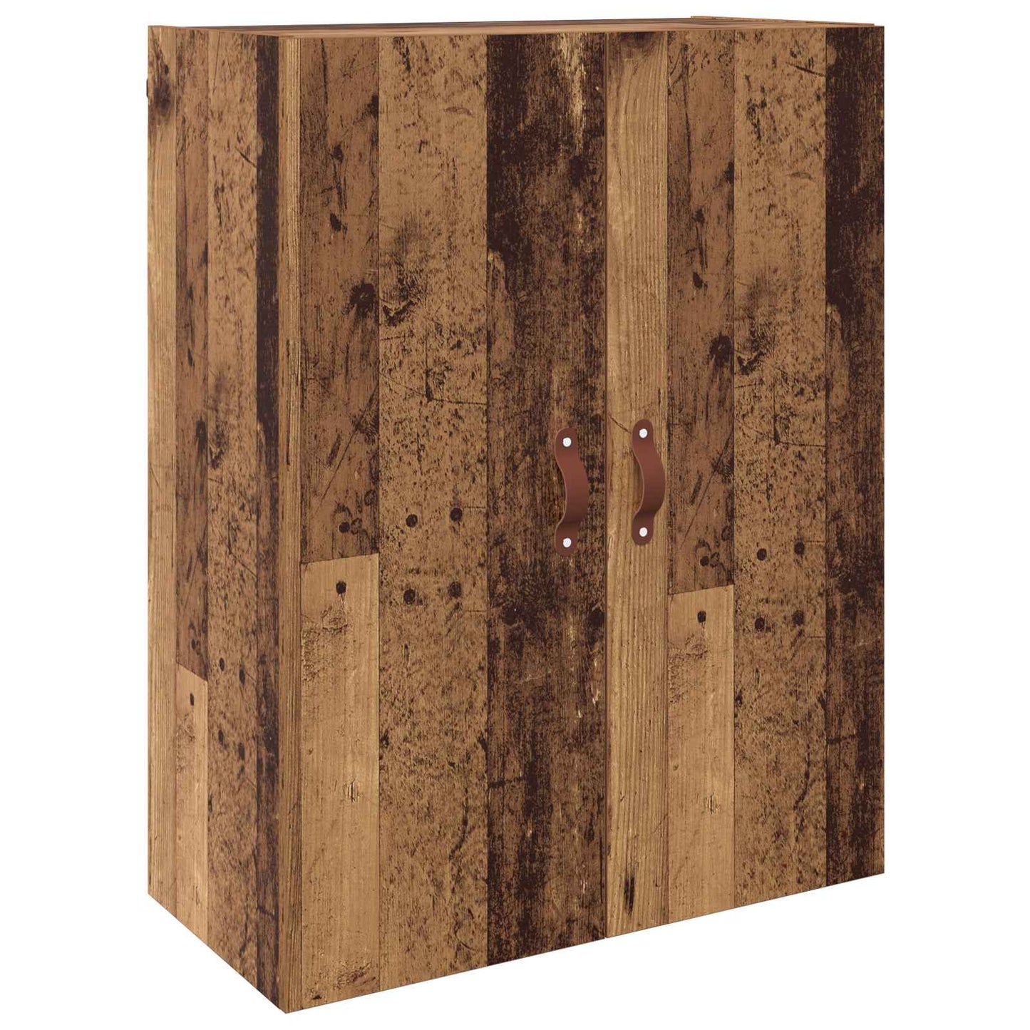 Vægmonteret skab 2 stk. Gammelt træ 69,5 x 34 x 90 cm