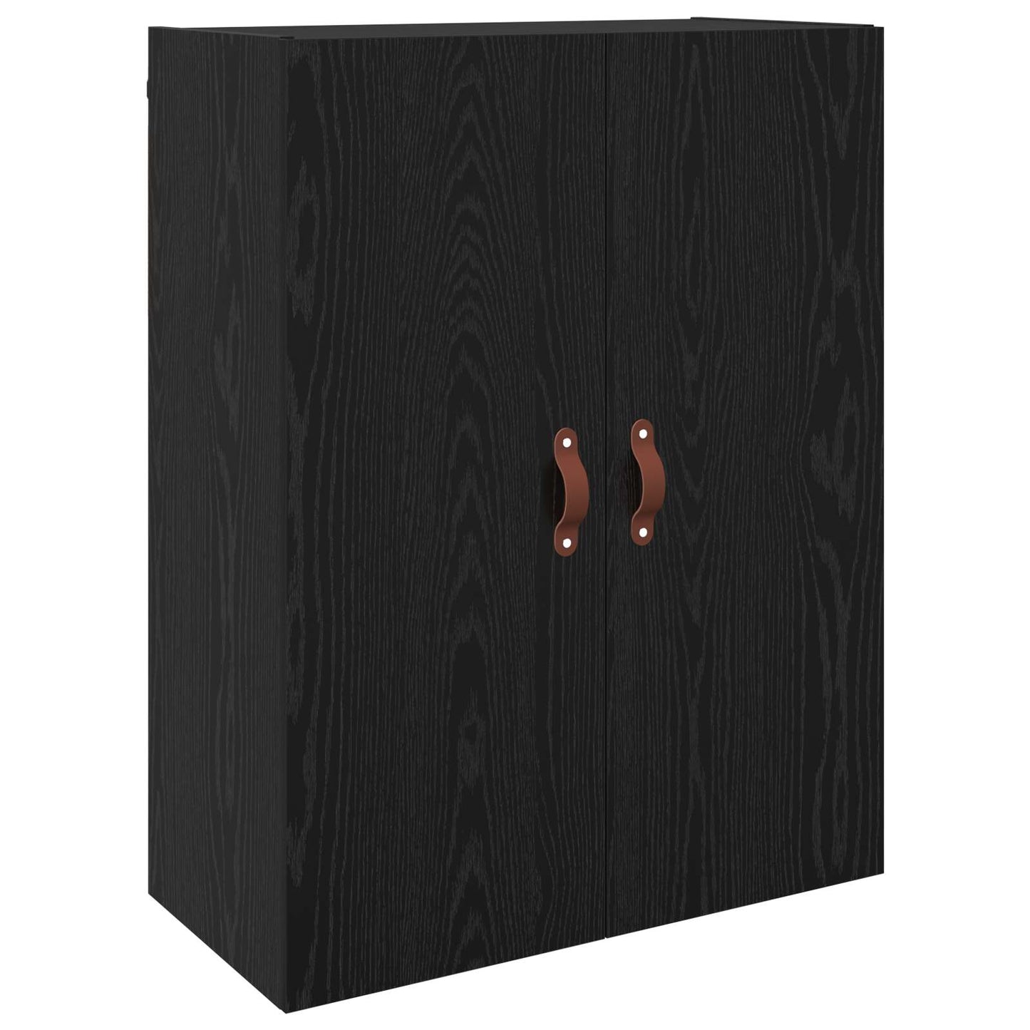 Vægmonteret skab 2 stk. Sort eg 69,5 x 34 x 90 cm