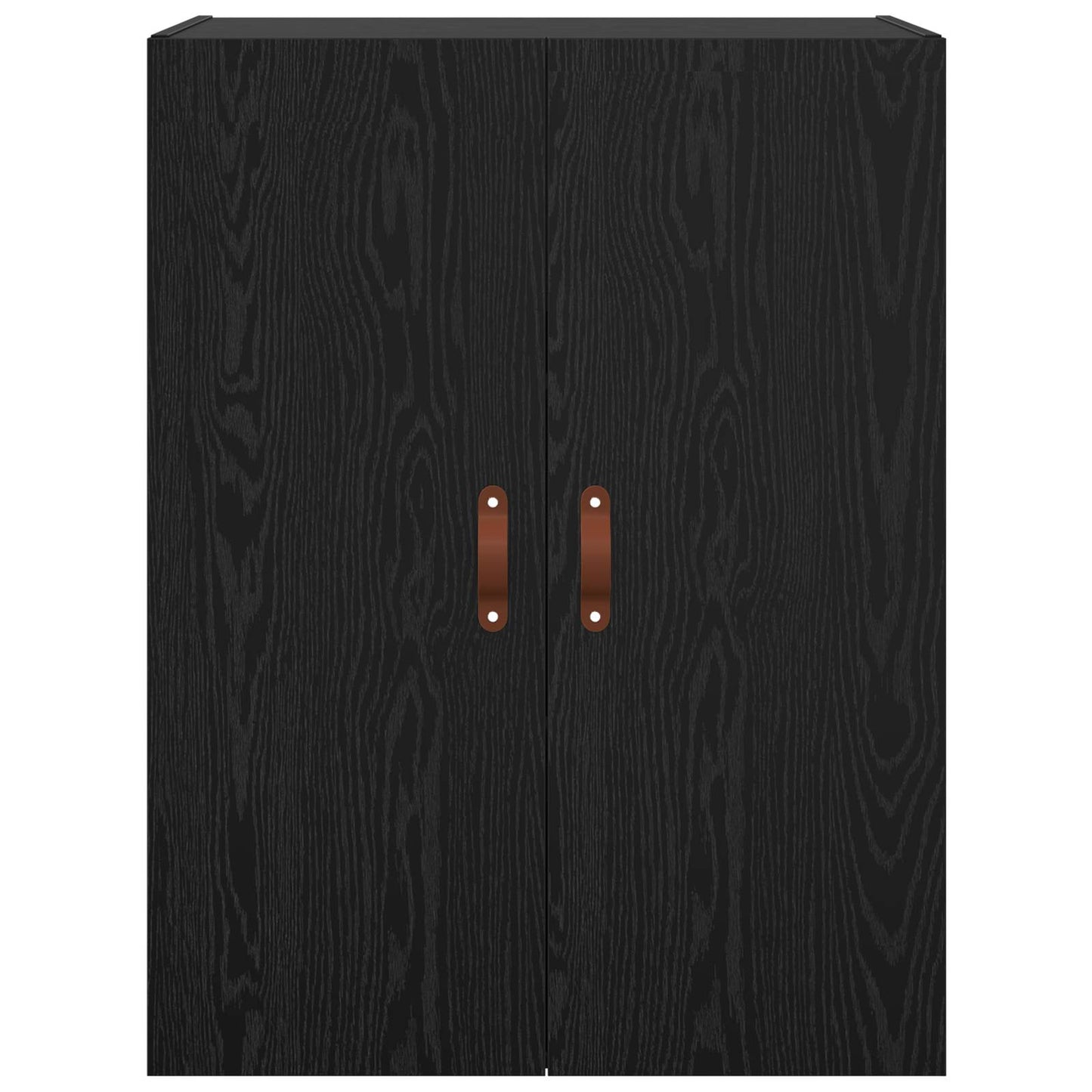 Vægmonteret skab 2 stk. Sort eg 69,5 x 34 x 90 cm