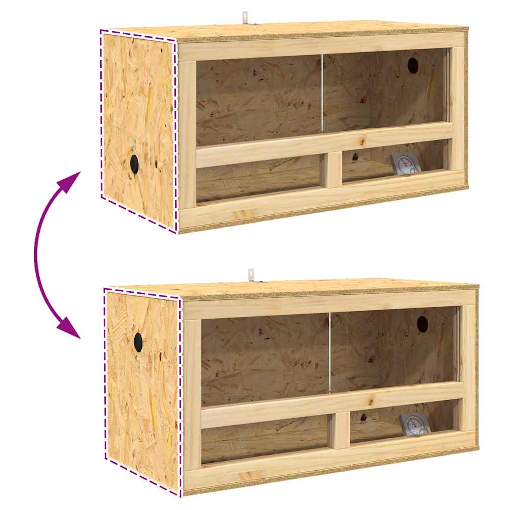 Terrarium Brun 80 x 40 x 40 cm OSB