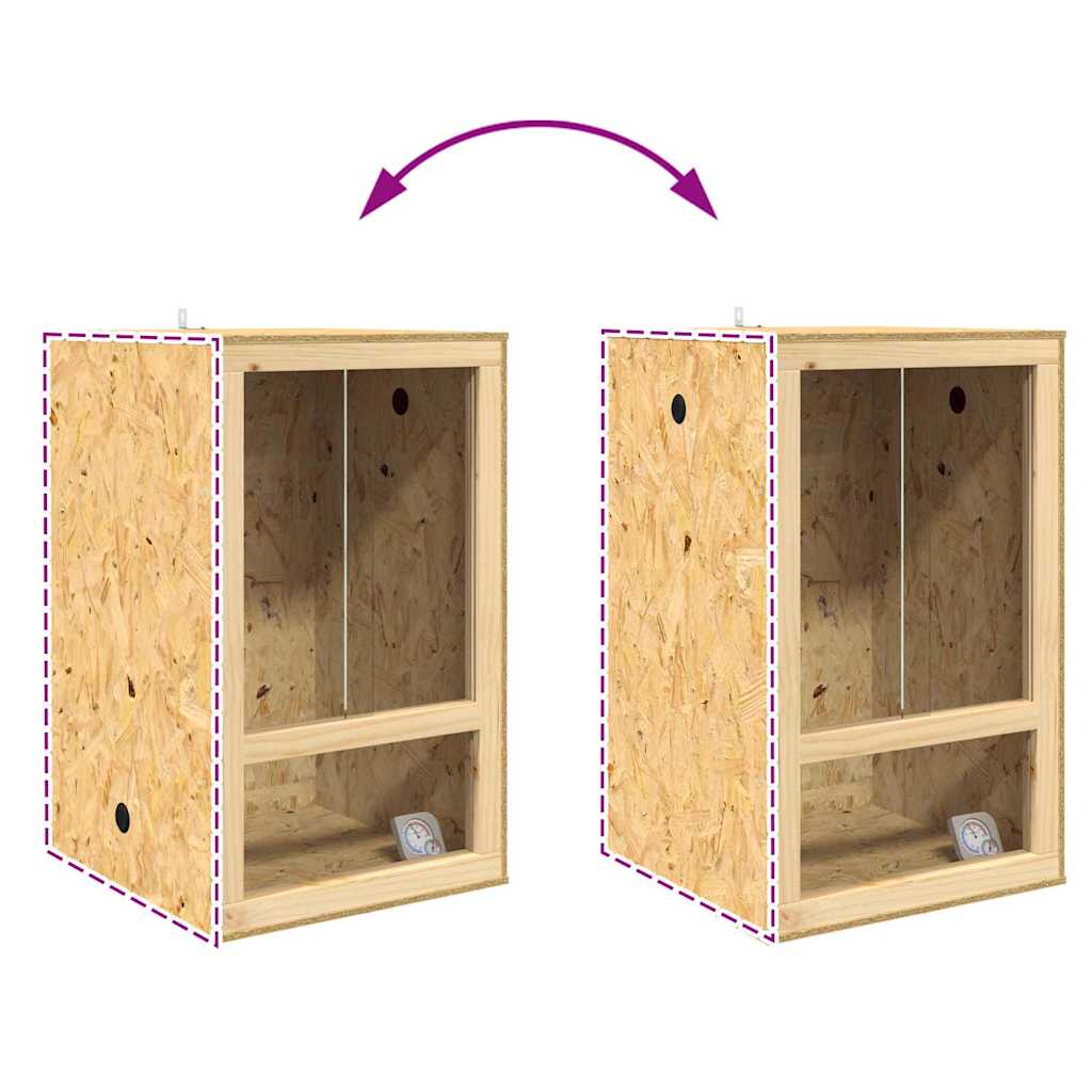 Terrarium Brun 50 x 50 x 80 cm OSB