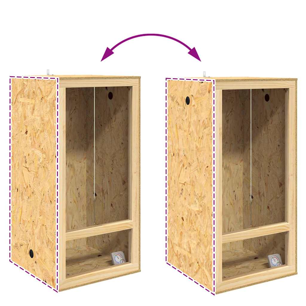 Terrarium Brun 50 x 50 x 100 cm OSB