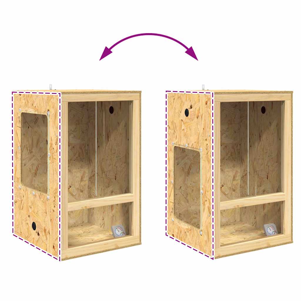 Terrarium Brun 50 x 50 x 80 cm OSB