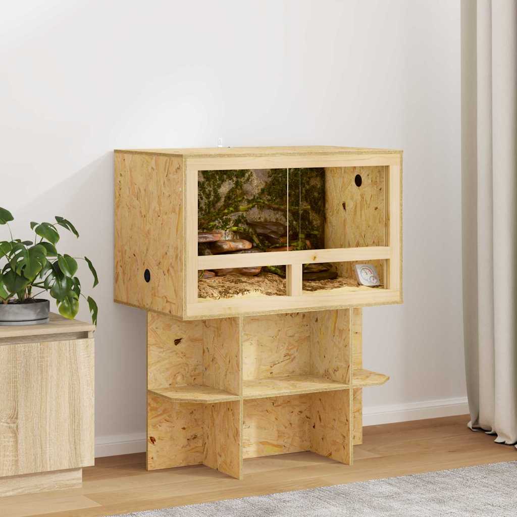 Terrariumbase Brun 80 x 50 x 50 cm OSB