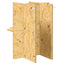 Terrariumbase med hylde Brun 40 x 40 x 50 cm OSB
