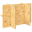 Terrariumbase med hylde Brun 80 x 40 x 50 cm OSB