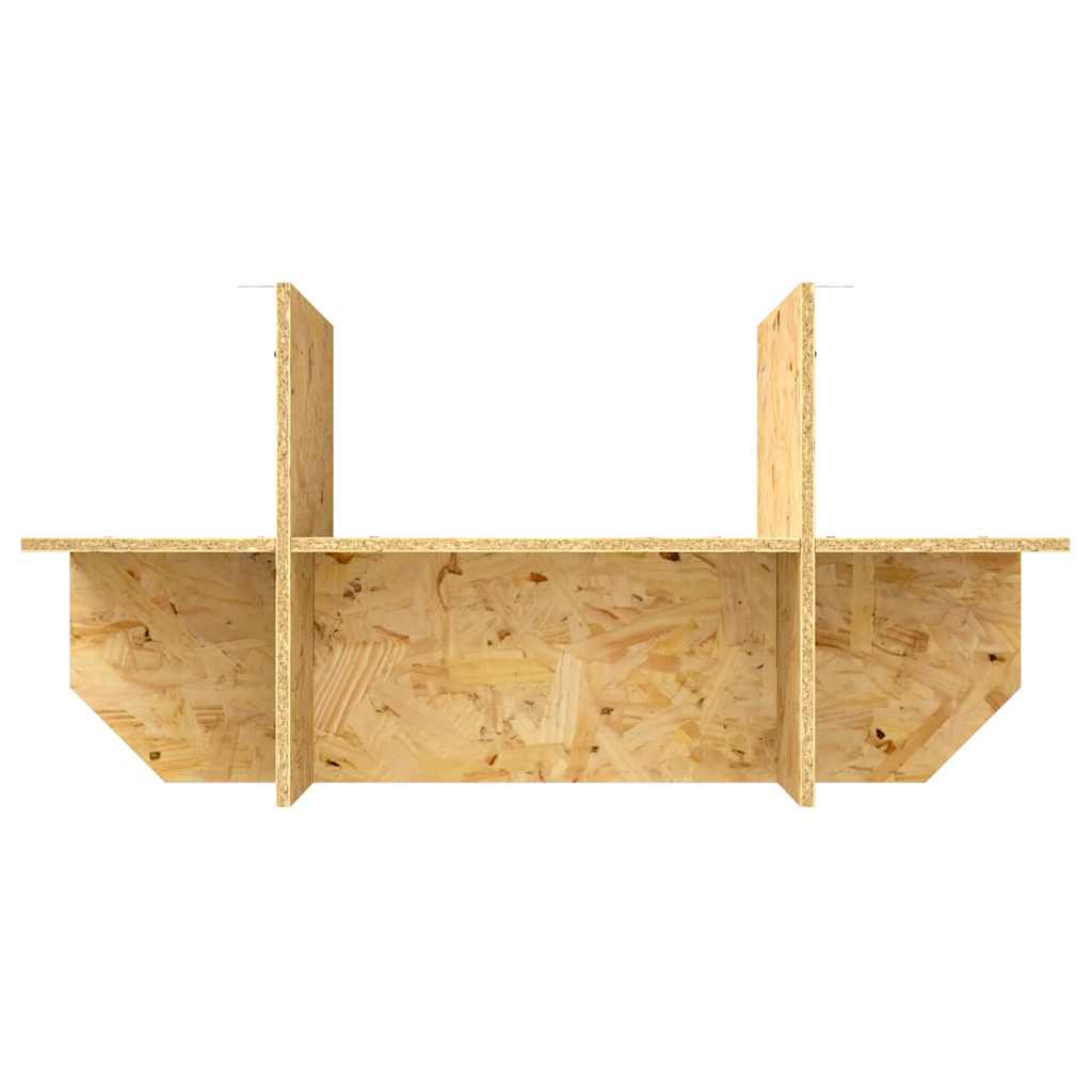 Terrariumbase med hylde Brun 80 x 40 x 50 cm OSB