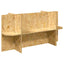 Terrariumbase med hylde Brun 100 x 40 x 50 cm OSB