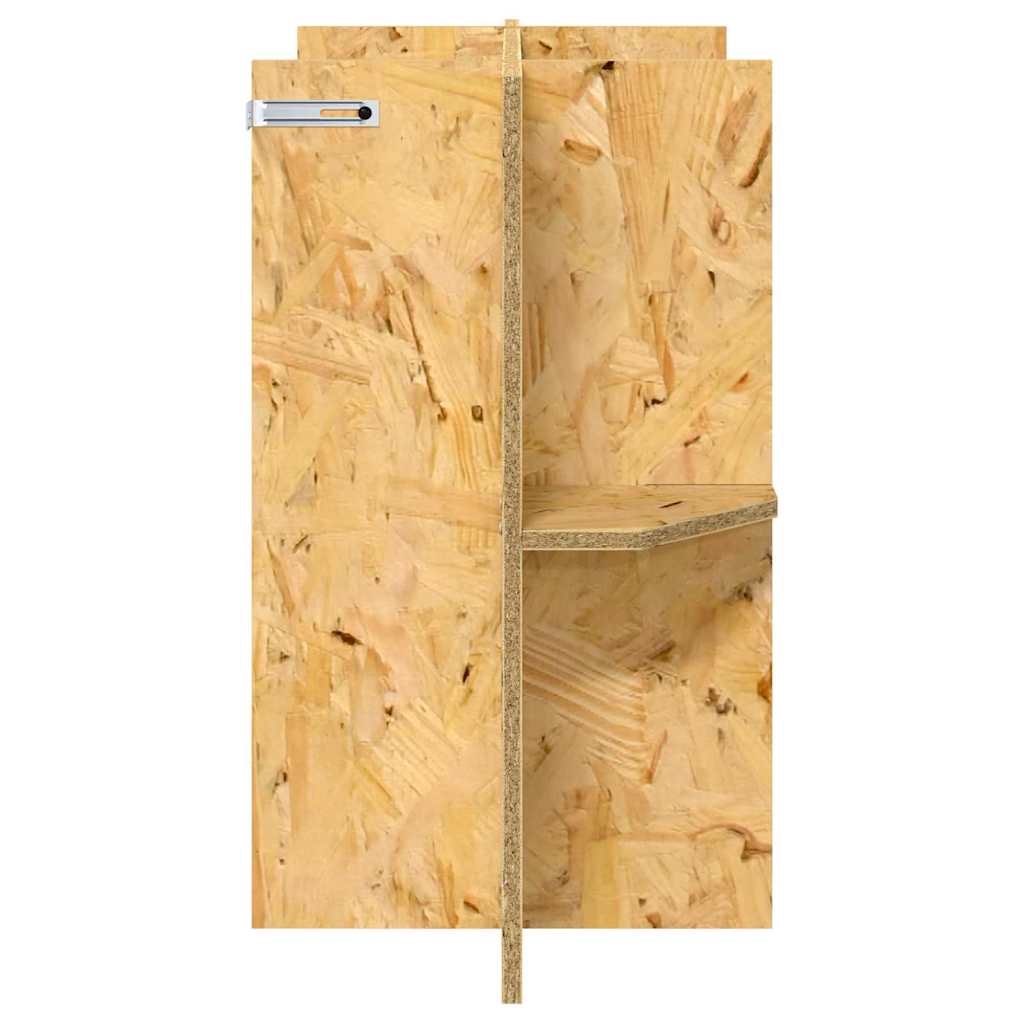 Terrariumbase med hylde Brun 60 x 30 x 50 cm OSB