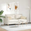 Sofapuder 2 stk. Stof Creme 50 x 30 cm