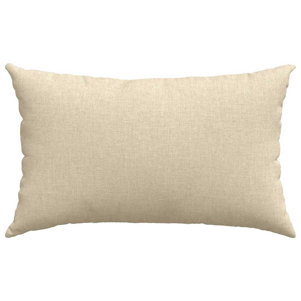 Sofapuder 2 stk. Stof Creme 50 x 30 cm