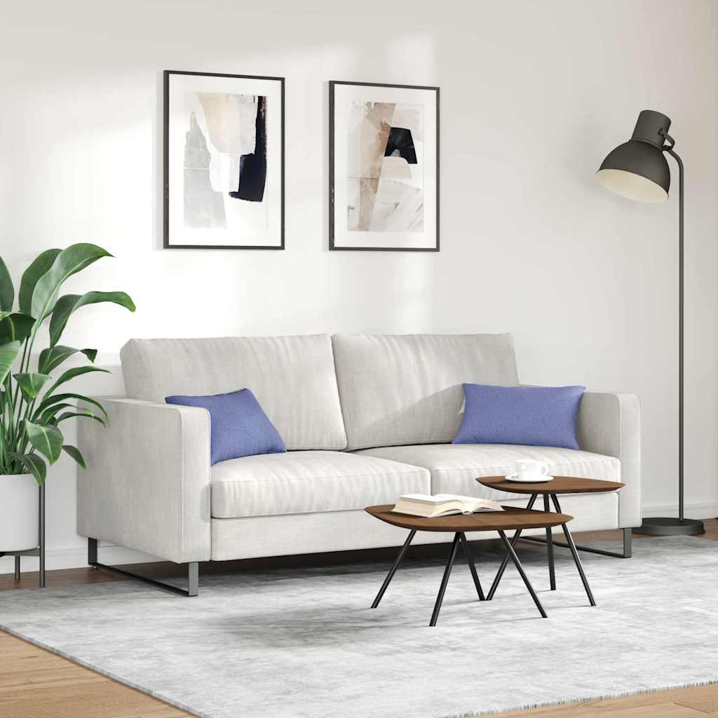 Sofapuder 2 stk. Stof Jeans blå 50 x 30 cm