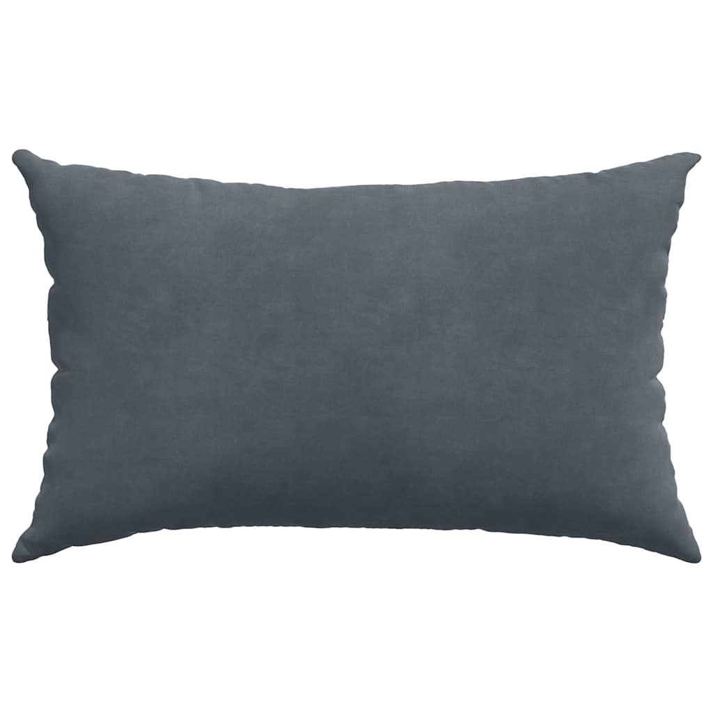 Sofapuder 2 pcs Mørkegrå 50 x 30 cm Velourstof