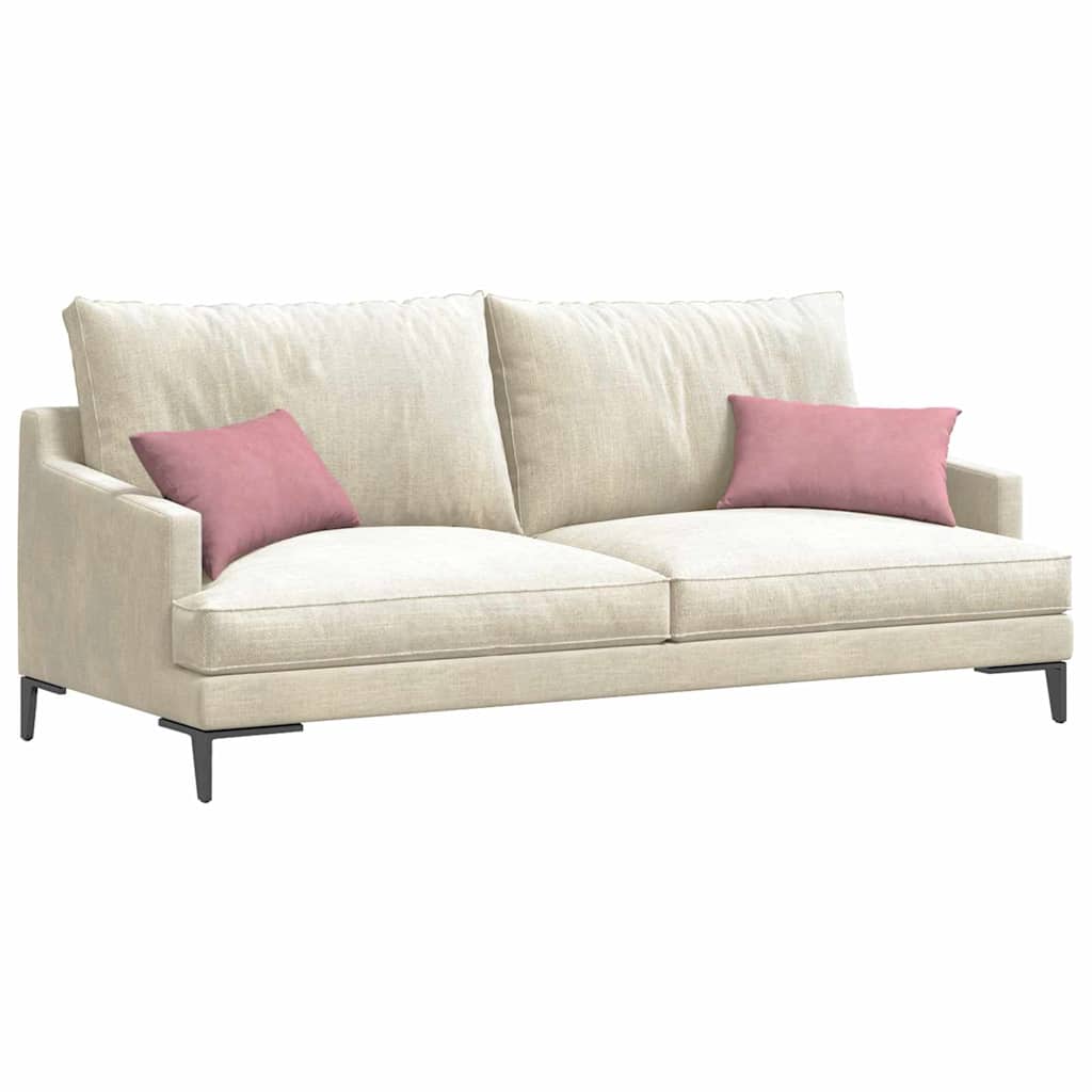 Sofapuder 2 pcs Lyserød 50 x 30 cm Velourstof