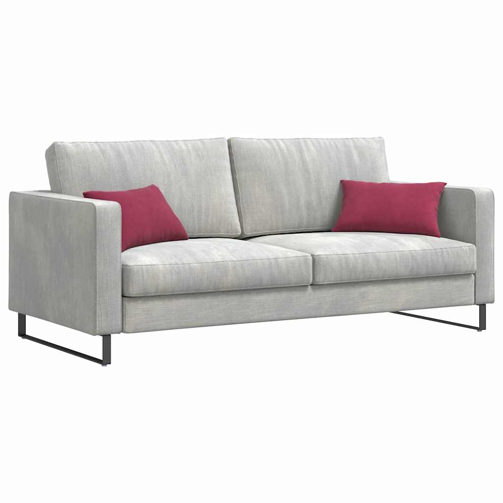 Sofapuder 2 pcs Vinrød 50 x 30 cm Velourstof