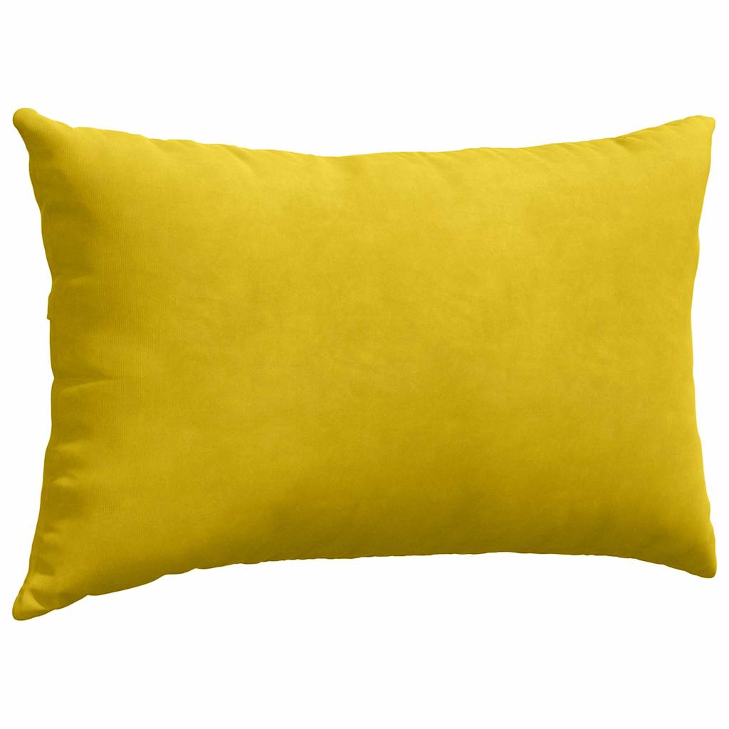 Sofapuder 2 pcs Gul 50 x 30 cm Velourstof