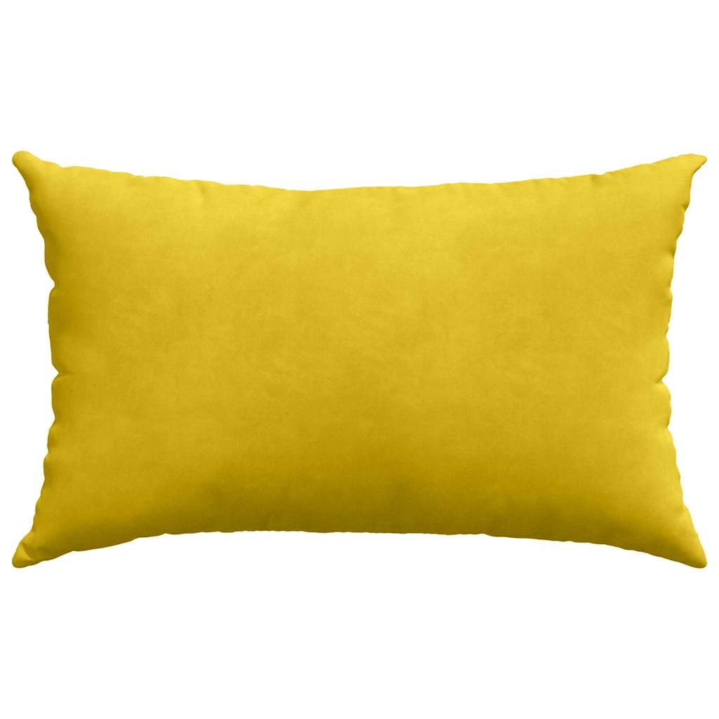 Sofapuder 2 pcs Gul 50 x 30 cm Velourstof