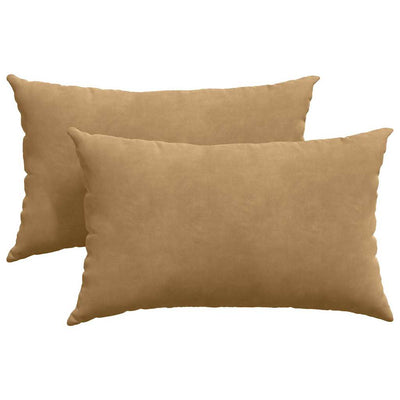 Sofapuder 2 pcs Brun 50 x 30 cm Velourstof